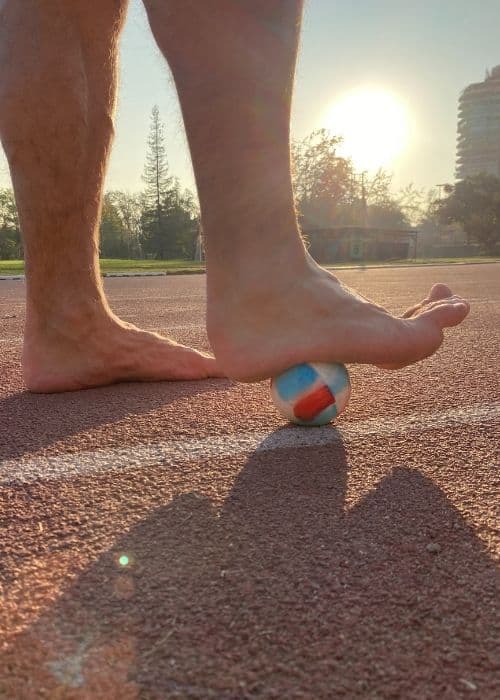 ejercicio pelota planta del pie