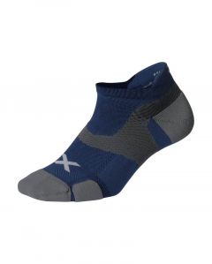 Calcetines Vectr LightCushion NoShow Sock - BlueSteel/Grey - 2XU